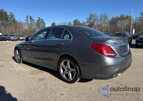 2017 Mercedes-Benz C 300 Sport 4Matic from USA, damaged, VIN 55SWF4KBXHU193395